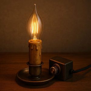 Vintage Edison Bulb Style Candle Lamp with Dimmable Switch