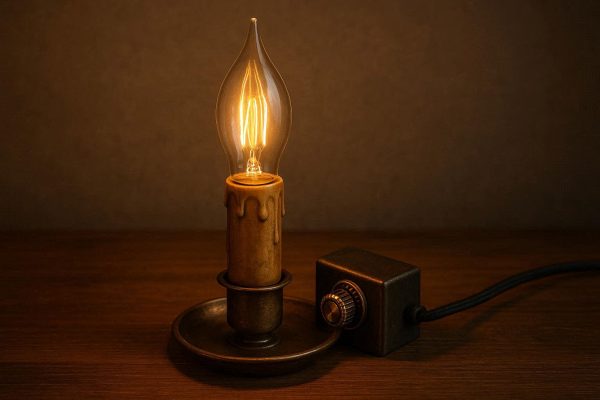 14 Vintage Edison Bulb Style Candle Lamp with Dimmable Switch
