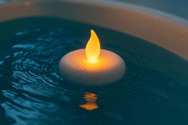 15 Floating Waterproof LED Candle for Pool and Bathtub