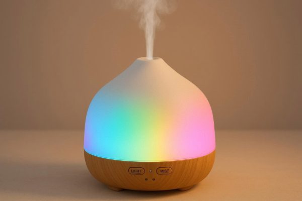 18 Ultrasonic Cool Mist Diffuser with Color Changing Night Light