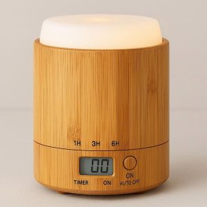 19 Bamboo Essential Oil Diffuser with Timer and Auto Shutoff