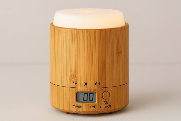 19 Bamboo Essential Oil Diffuser with Timer and Auto Shutoff