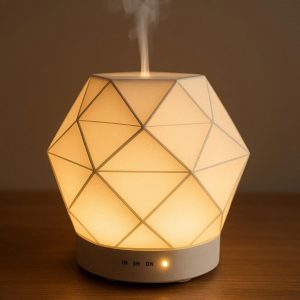 Modern Geometric Aromatherapy Diffuser with Night Light