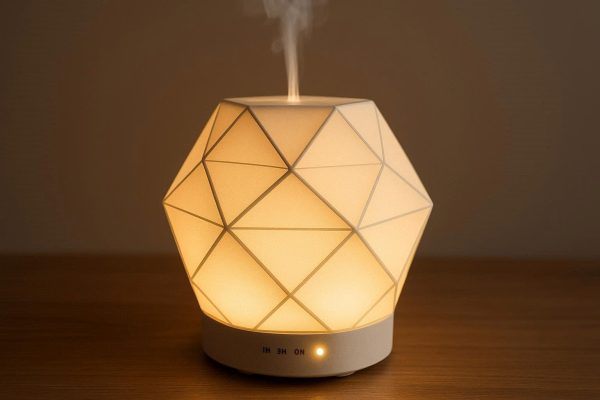 23 Modern Geometric Aromatherapy Diffuser with Night Light