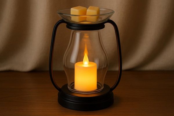 5 Scented Wax Melt Warmer Lamp with LED Candle Light Base