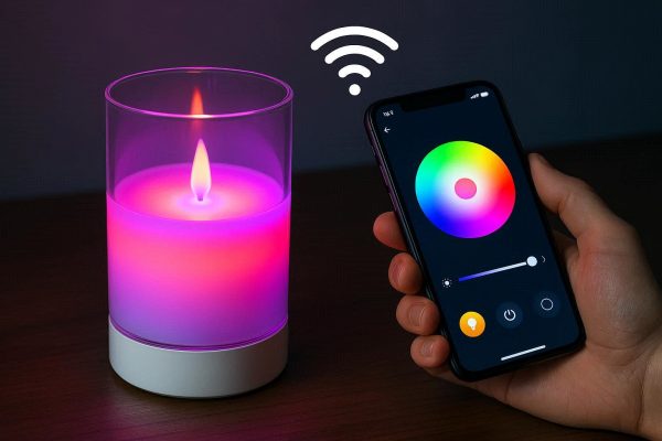 7 Smart WiFi Enabled Color Changing Candle Light with App Control
